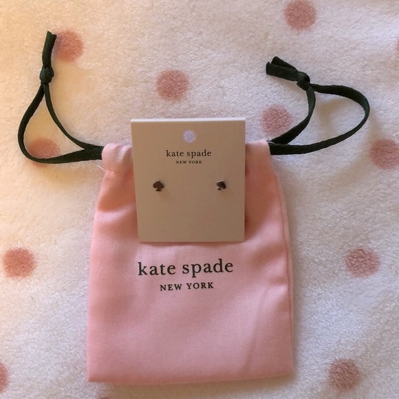 NWT Kate Spade Silver Studs ♠️ - Picture 2 of 2